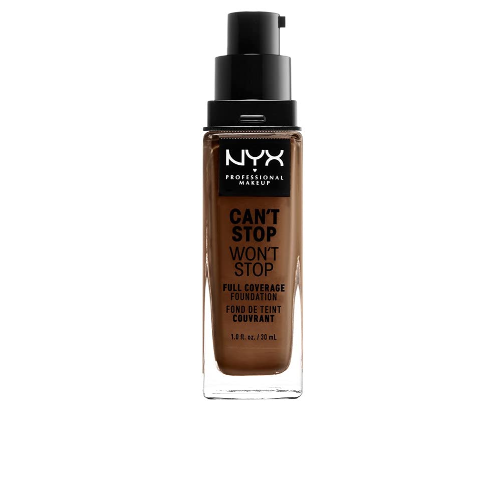 NYX PROFESSIONAL MAKEUP Can't Stop Won't Stop Foundation, 24h Full Coverage Matte Finish - Nude