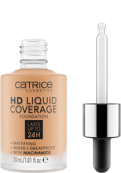Catrice HD Liquid Coverage Foundation, 24HR Wear (010 | Light Beige)