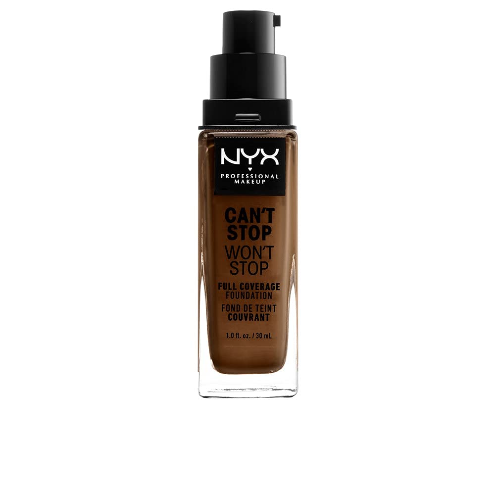 NYX PROFESSIONAL MAKEUP Can't Stop Won't Stop Foundation, 24h Full Coverage Matte Finish - Nude