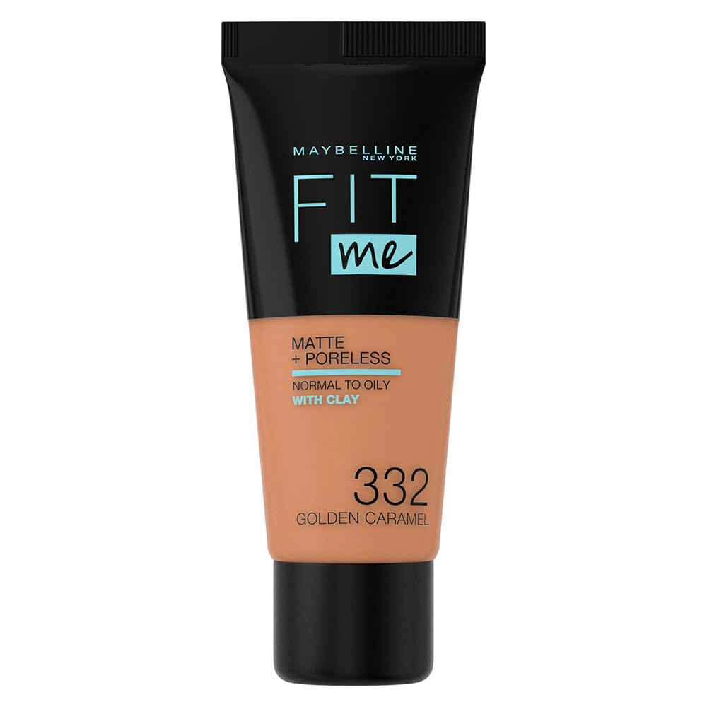 Maybelline Fit Me Matte + Poreless Liquid Oil-Free Foundation Makeup, Natural Ivory, 1 Count (Packaging May Vary)