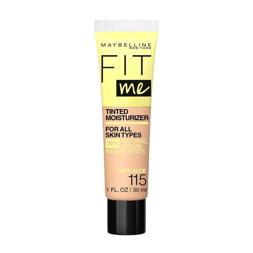Maybelline Fit Me Tinted Moisturizer, Natural Coverage, Face Makeup, 322, 1 Count