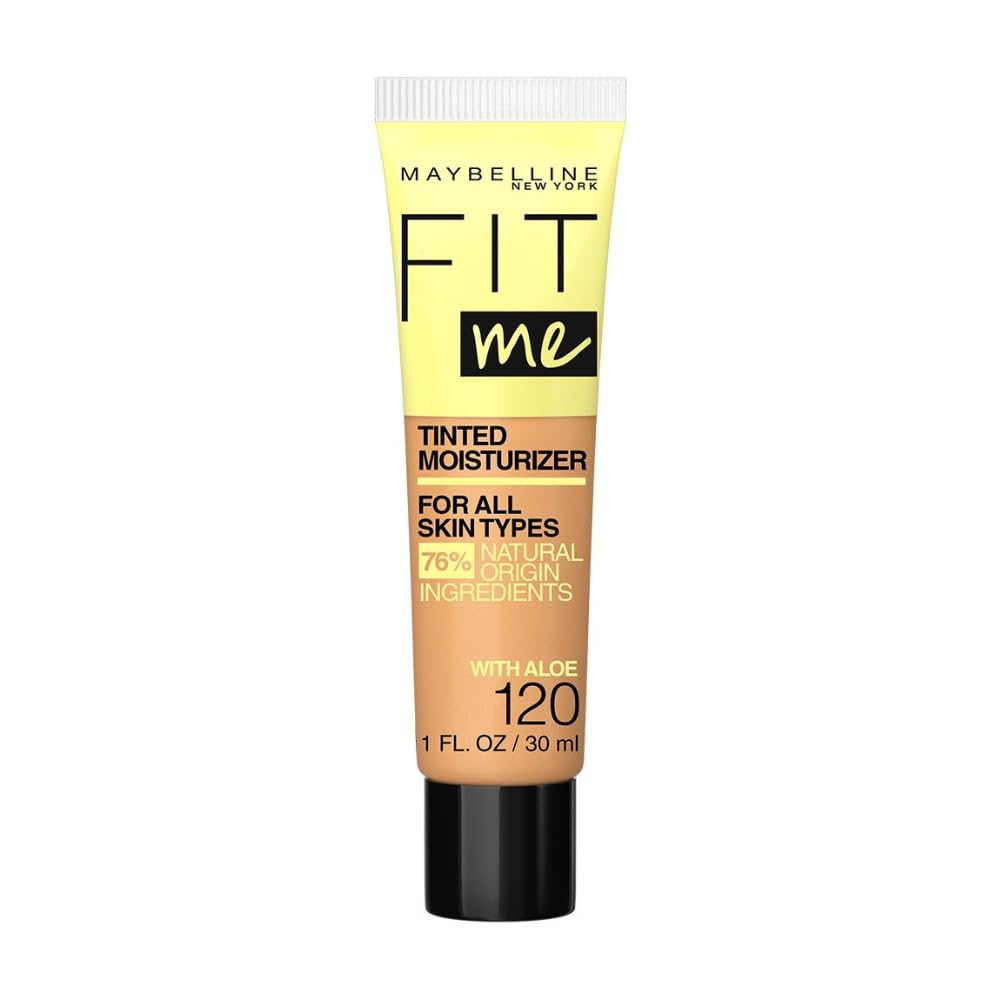 Maybelline Fit Me Tinted Moisturizer, Natural Coverage, Face Makeup, 322, 1 Count