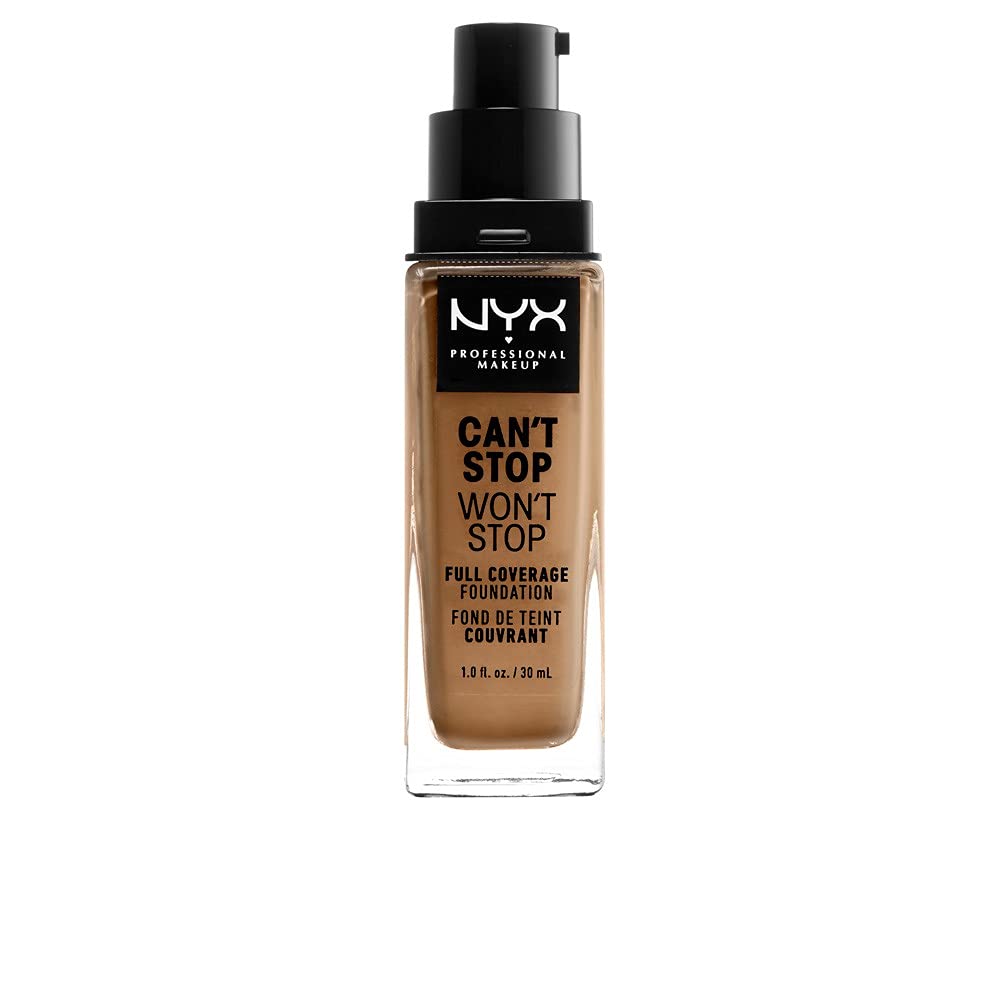 NYX PROFESSIONAL MAKEUP Can't Stop Won't Stop Foundation, 24h Full Coverage Matte Finish - Nude