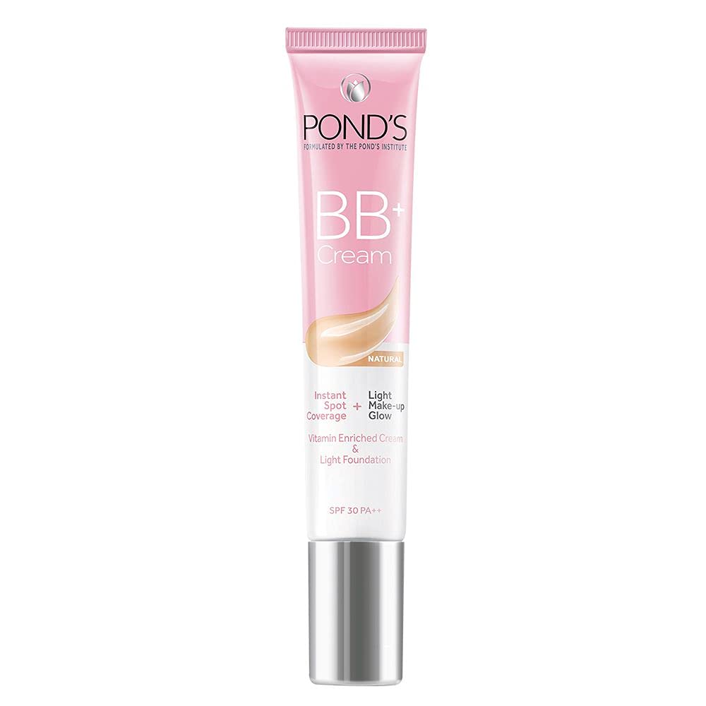POND’S BB+ Cream Natural Shade, Light Coverage with SPF 30 PA++, 18 g (0.63 oz)