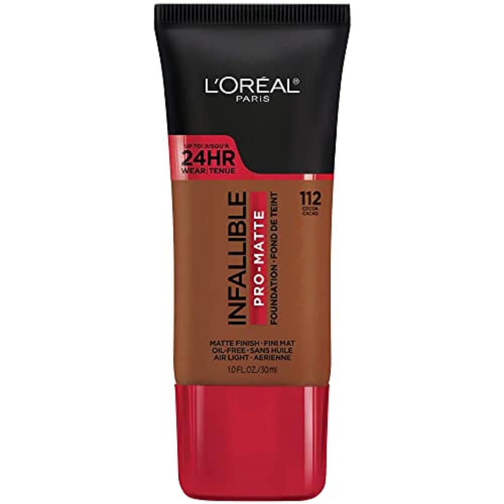 L'Oreal Paris Cosmetics Makeup Infallible Pro-Matte Liquid Longwear Foundation, Shell Beige, 1 fl oz.