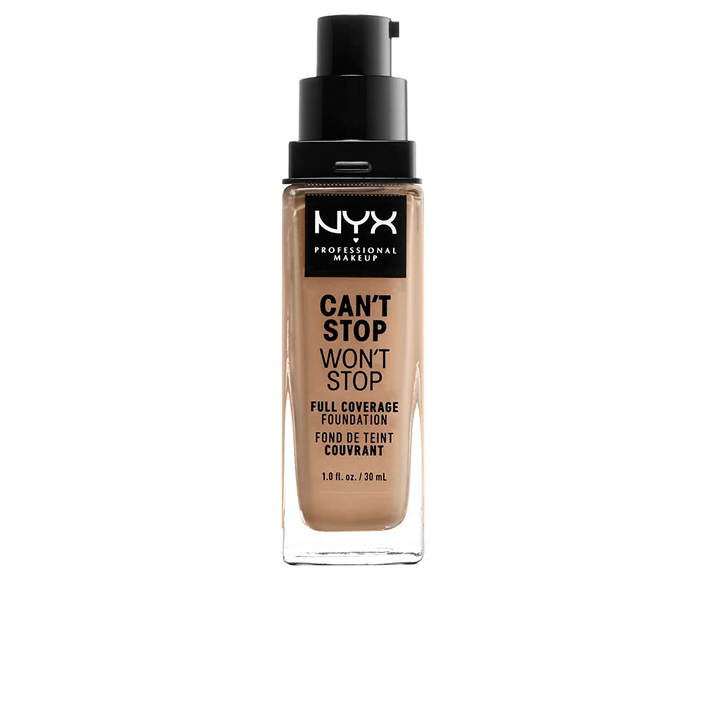 NYX PROFESSIONAL MAKEUP Can't Stop Won't Stop Foundation, 24h Full Coverage Matte Finish - Nude