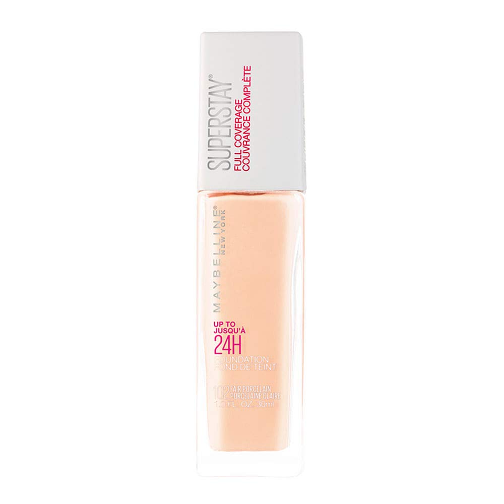 Maybelline Super Stay Full Coverage Liquid Foundation Active Wear Makeup, Up to 30Hr Wear, Transfer, Sweat & Water Resistant, Matte Finish, Buff Beige, 1 Count