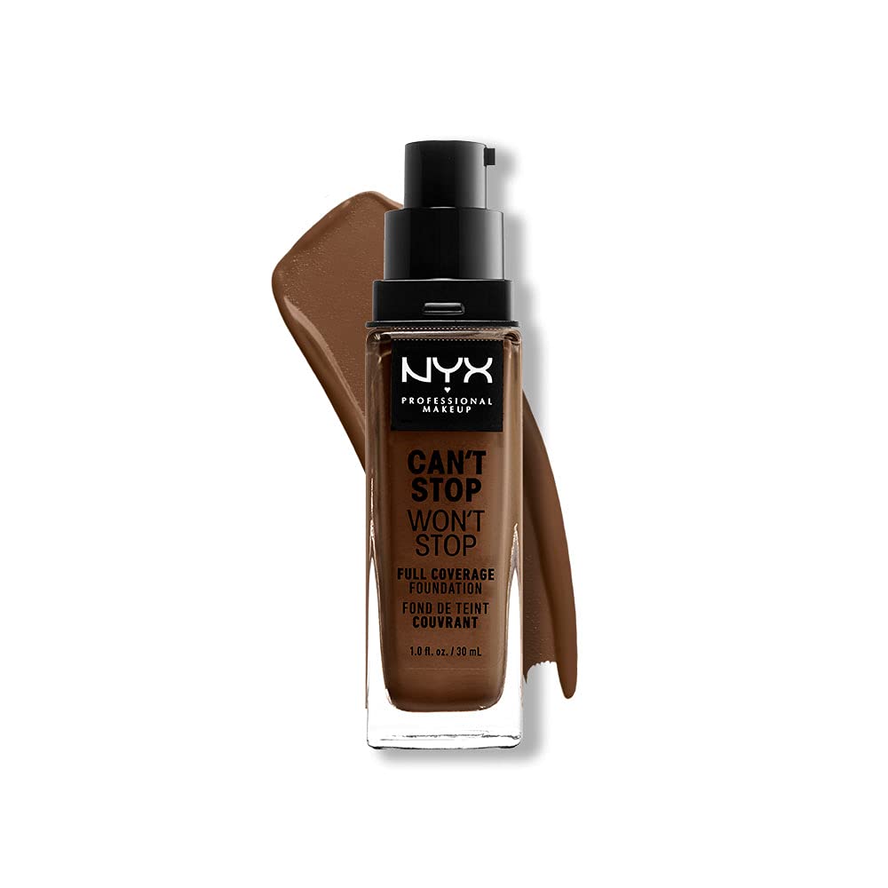 NYX PROFESSIONAL MAKEUP Can't Stop Won't Stop Foundation, 24h Full Coverage Matte Finish - Nude