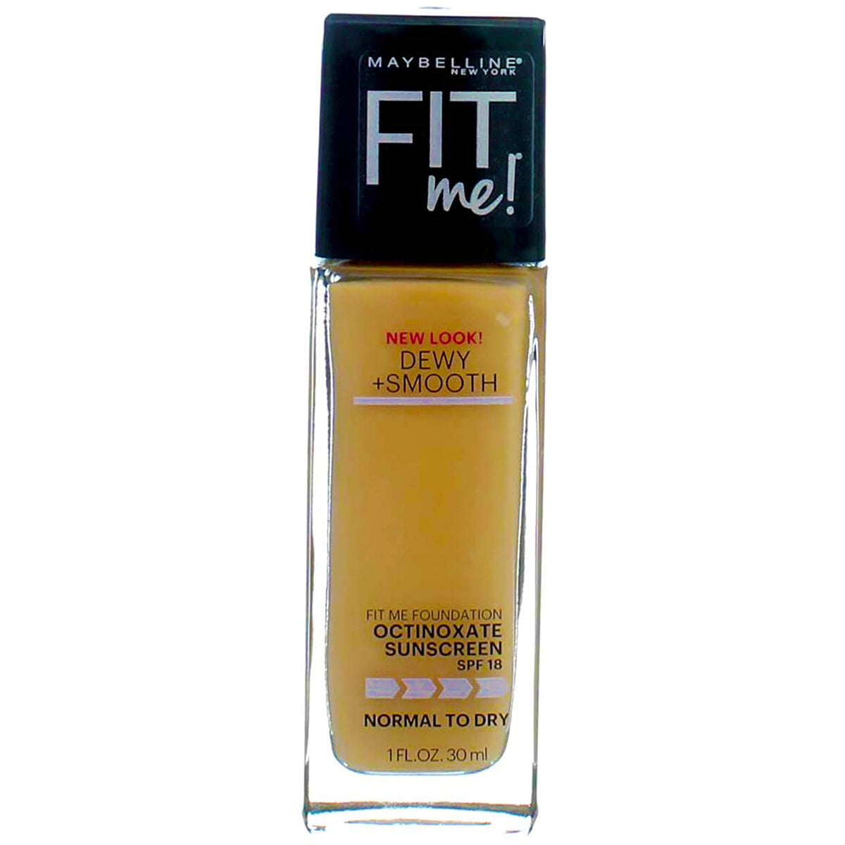 Maybelline Fit Me Dewy + Smooth Liquid Foundation Makeup, Classic Ivory, 1 Count (Packaging May Vary)