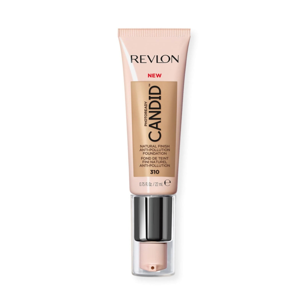 Revlon Liquid Foundation, Photo Ready Candid Face Makeup for Sensitive and Dry Skin, Longwear Sheer-Medium Coverage with Natural Glow Finish, 240 Natural Beige, 0.75 Oz