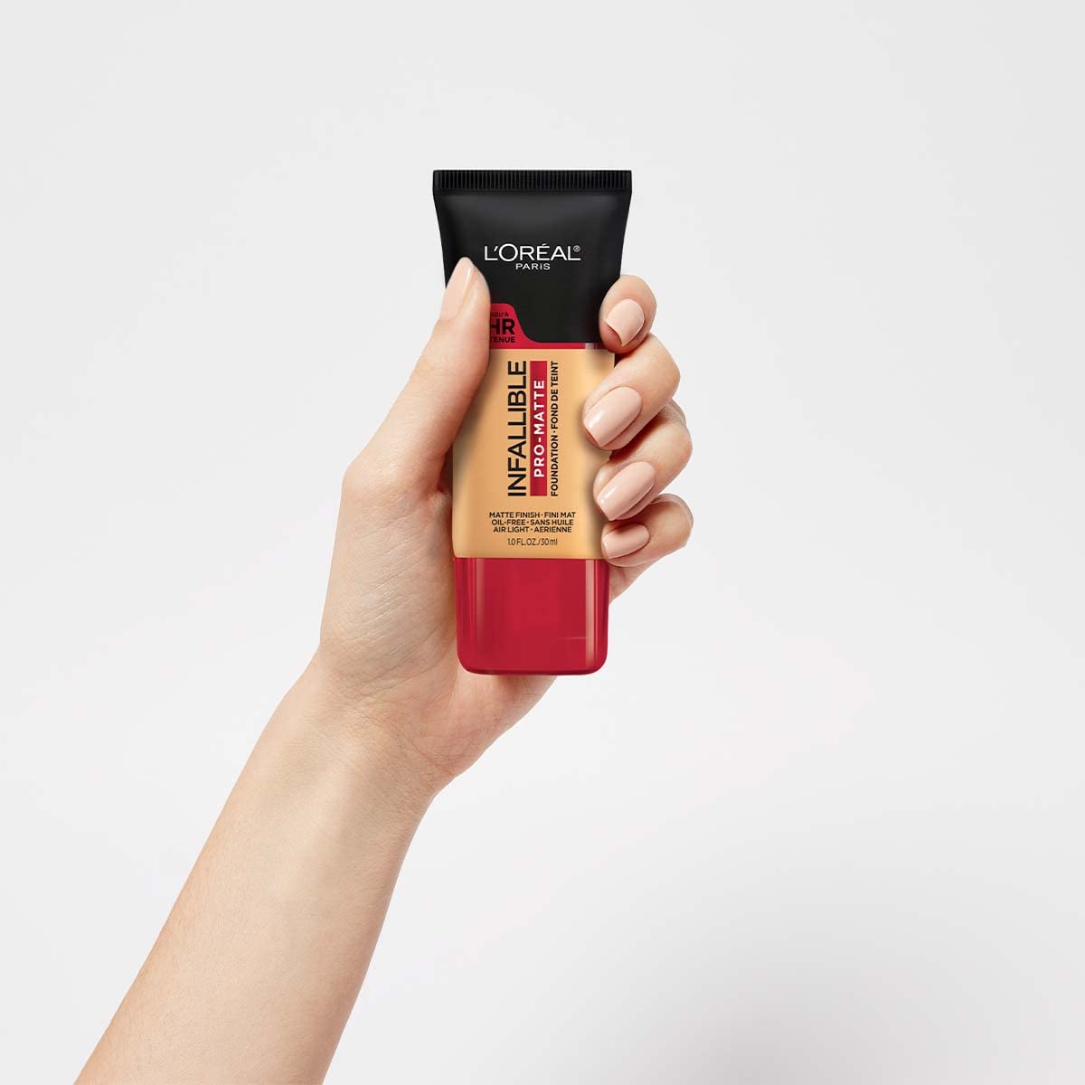 L'Oreal Paris Cosmetics Makeup Infallible Pro-Matte Liquid Longwear Foundation, Shell Beige, 1 fl oz.