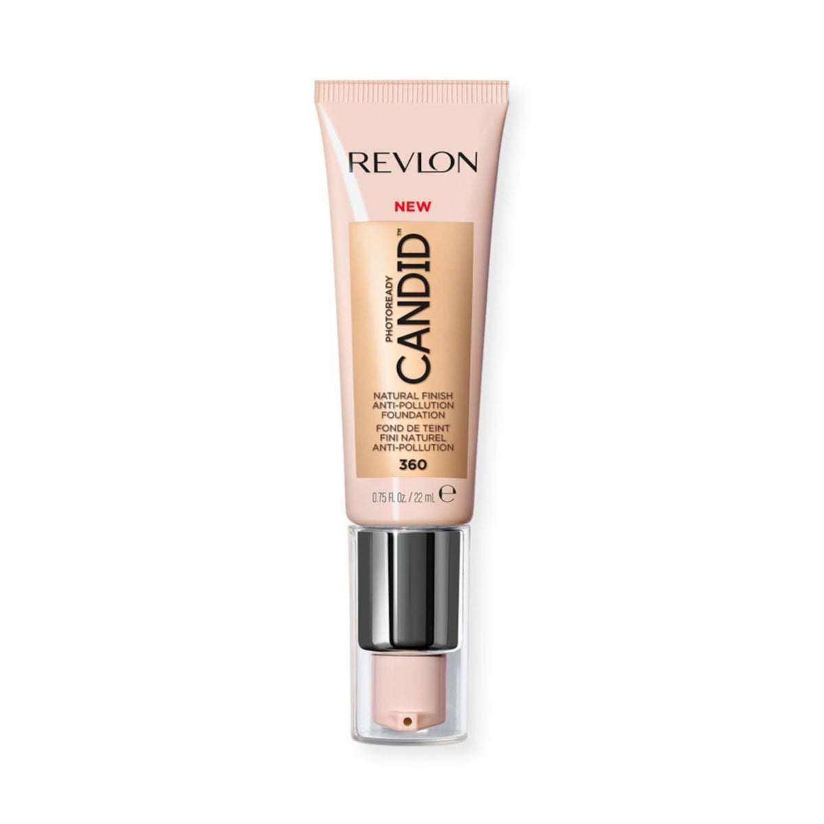 Revlon Liquid Foundation, Photo Ready Candid Face Makeup for Sensitive and Dry Skin, Longwear Sheer-Medium Coverage with Natural Glow Finish, 240 Natural Beige, 0.75 Oz