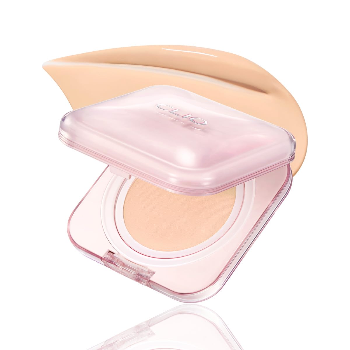 CLIO Kill Cover Mesh Glow Essential Cushion Foundation, Buildable Ultra-Fit Coverage with Glow Finish, Long-Lasting Hydration, Flawless Cover for Sensitive & Dry Skin, Korean Foundation (23N GINGER)