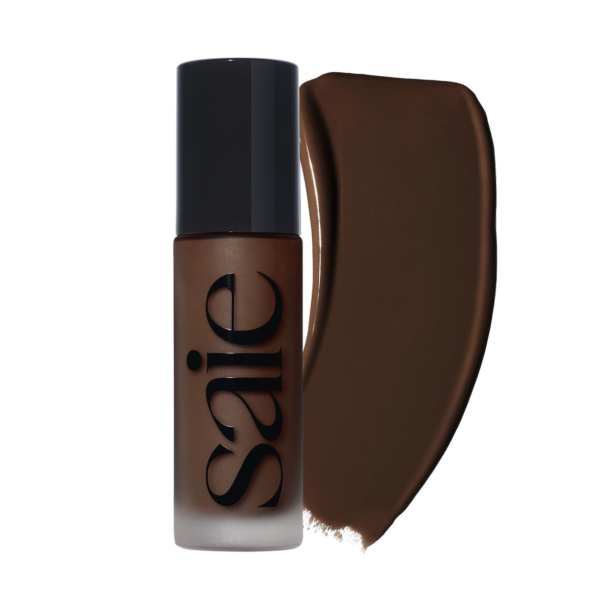Saie Glowy Super Skin Tint Liquid Foundation - Weightless + Dewy Foundation with Lightweight Medium Coverage - Hydrating Face Makeup + Skin Care Serum Hybrid with Hyaluronic Acid - Shade 7 (1.01 oz)