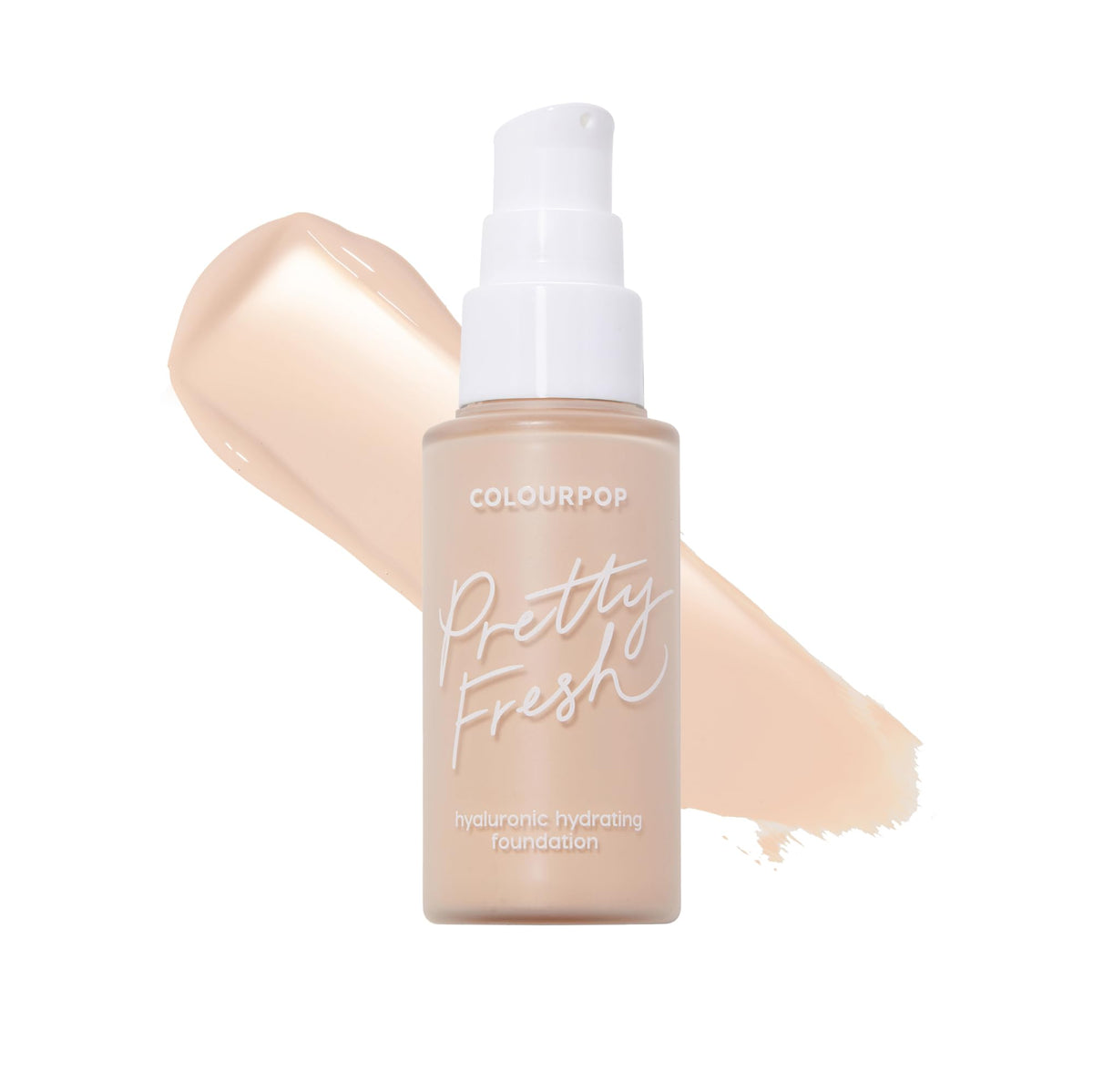 ColourPop Pretty Fresh Liquid Foundation - Hydrating Foundation with Medium, Buildable Coverage & a Natural Finish - Enriched with Hyaluronic Acid & Coconut Water - Light 60N (1 oz)