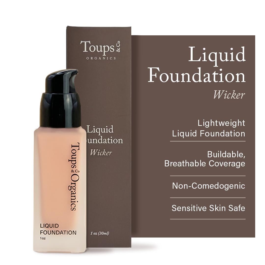 Toups & Co Liquid Foundation Magnolia - Neutral | Lightweight & Breathable Buildable Coverage | Aloe Vera, Shea Butter & Herbal Extracts | Non-Comedogenic, Long-Lasting, Sensitive Skin Safe