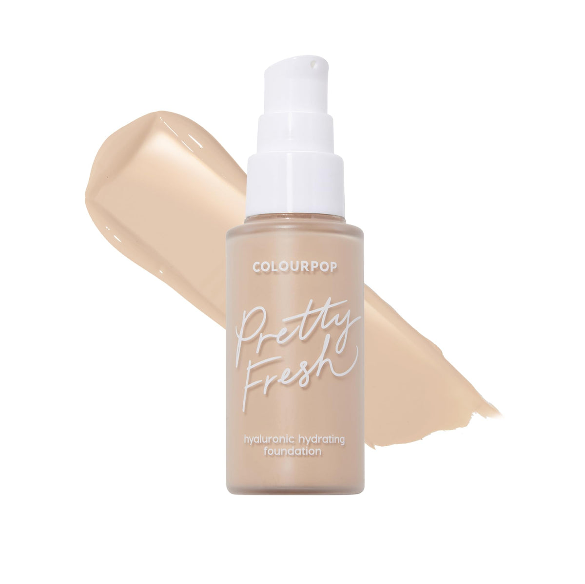 ColourPop Pretty Fresh Liquid Foundation - Hydrating Foundation with Medium, Buildable Coverage & a Natural Finish - Enriched with Hyaluronic Acid & Coconut Water - Light 60N (1 oz)