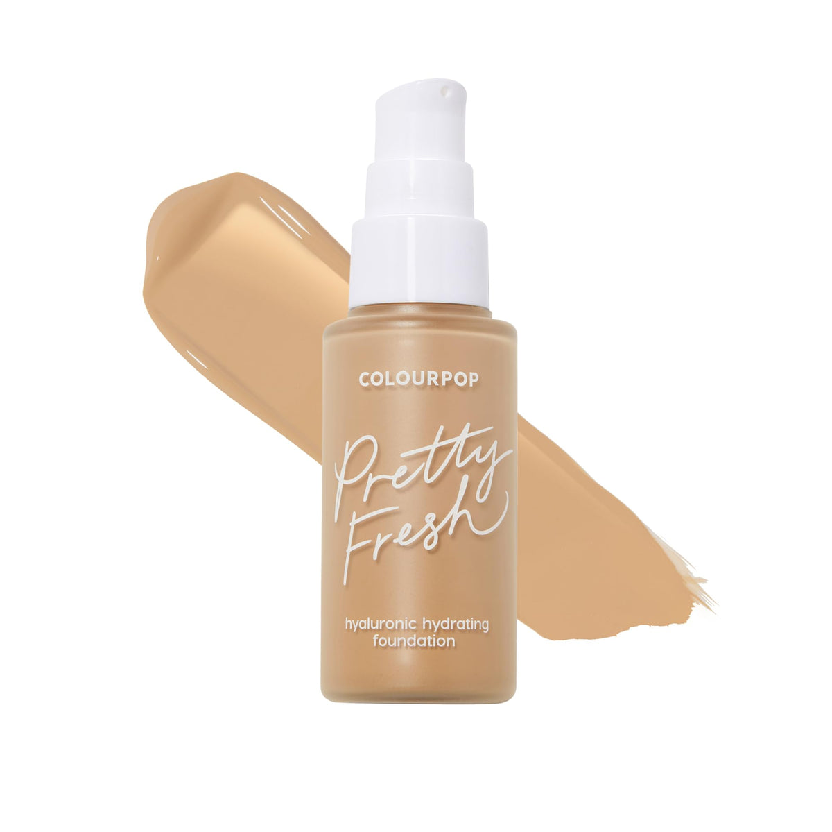 ColourPop Pretty Fresh Liquid Foundation - Hydrating Foundation with Medium, Buildable Coverage & a Natural Finish - Enriched with Hyaluronic Acid & Coconut Water - Light 60N (1 oz)