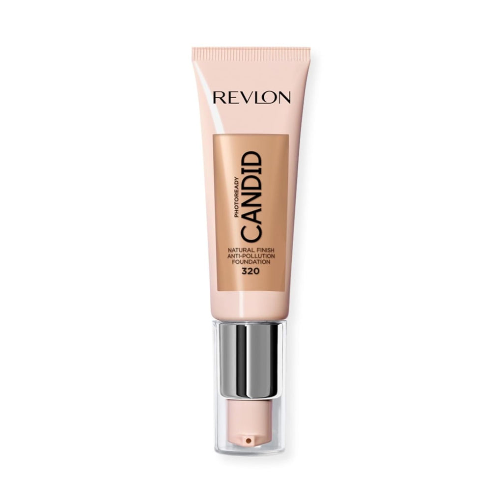 Revlon Liquid Foundation, Photo Ready Candid Face Makeup for Sensitive and Dry Skin, Longwear Sheer-Medium Coverage with Natural Glow Finish, 240 Natural Beige, 0.75 Oz