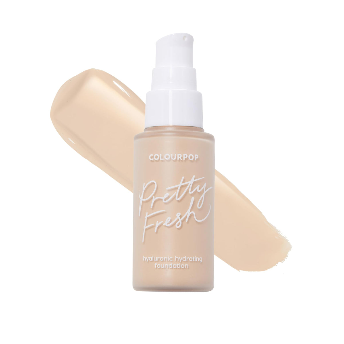 ColourPop Pretty Fresh Liquid Foundation - Hydrating Foundation with Medium, Buildable Coverage & a Natural Finish - Enriched with Hyaluronic Acid & Coconut Water - Light 60N (1 oz)