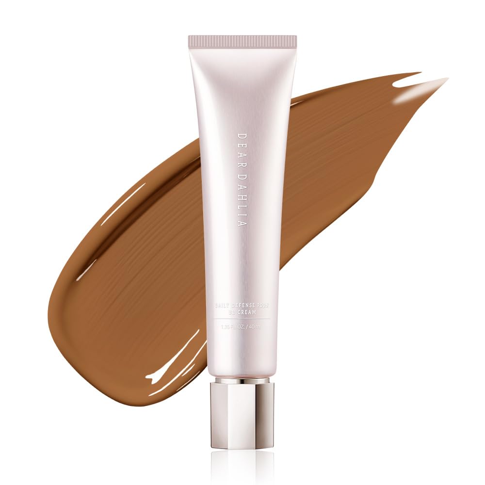 DEAR DAHLIA Daily PDRN BB Cream (Natural Beige) - Lightweight Skin Tint with Centella PDRN, Medium Coverage for Dewy Glass Skin Glow, Moisturizing Vegan Korean Makeup Base. 1.35 fl oz