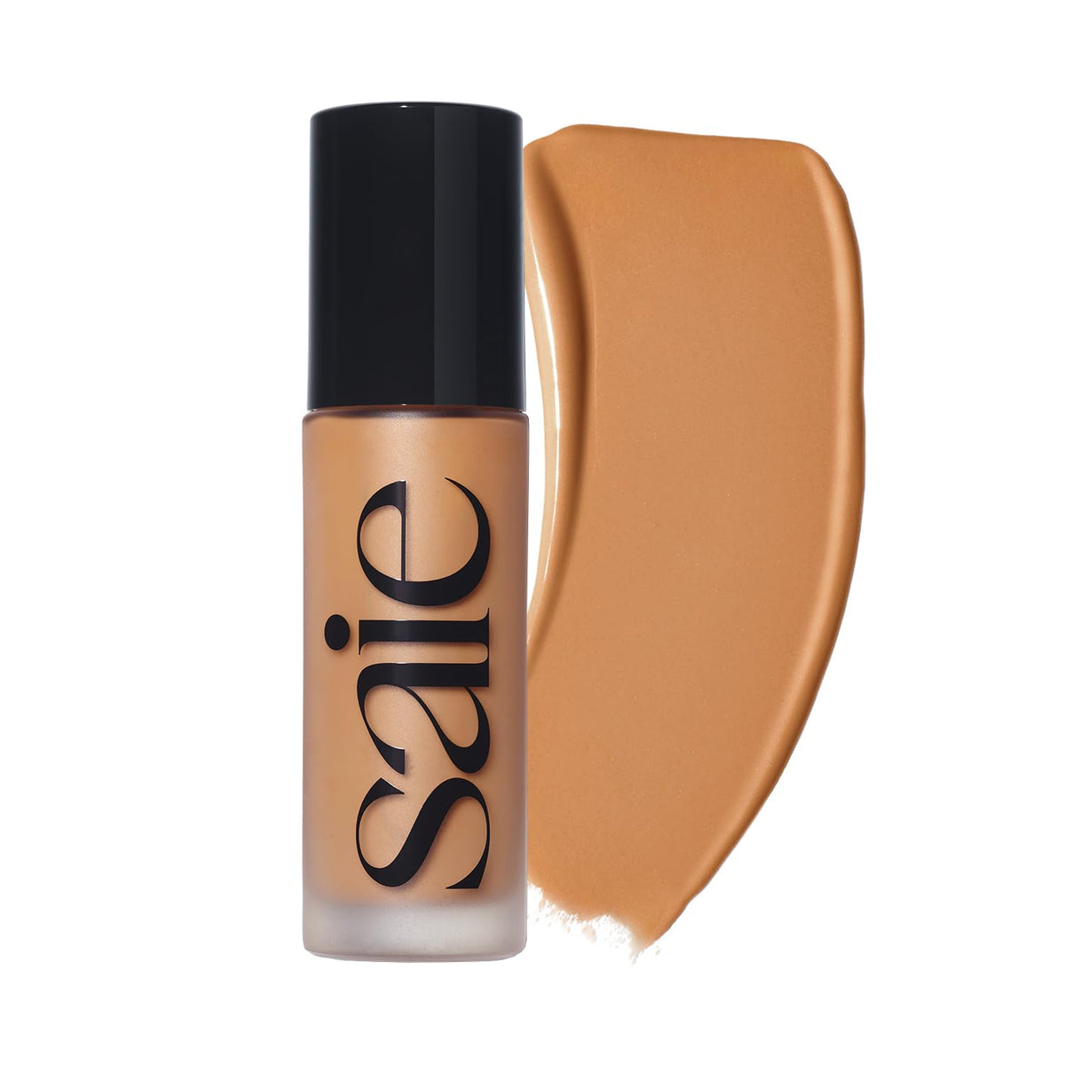 Saie Glowy Super Skin Tint Liquid Foundation - Weightless + Dewy Foundation with Lightweight Medium Coverage - Hydrating Face Makeup + Skin Care Serum Hybrid with Hyaluronic Acid - Shade 7 (1.01 oz)