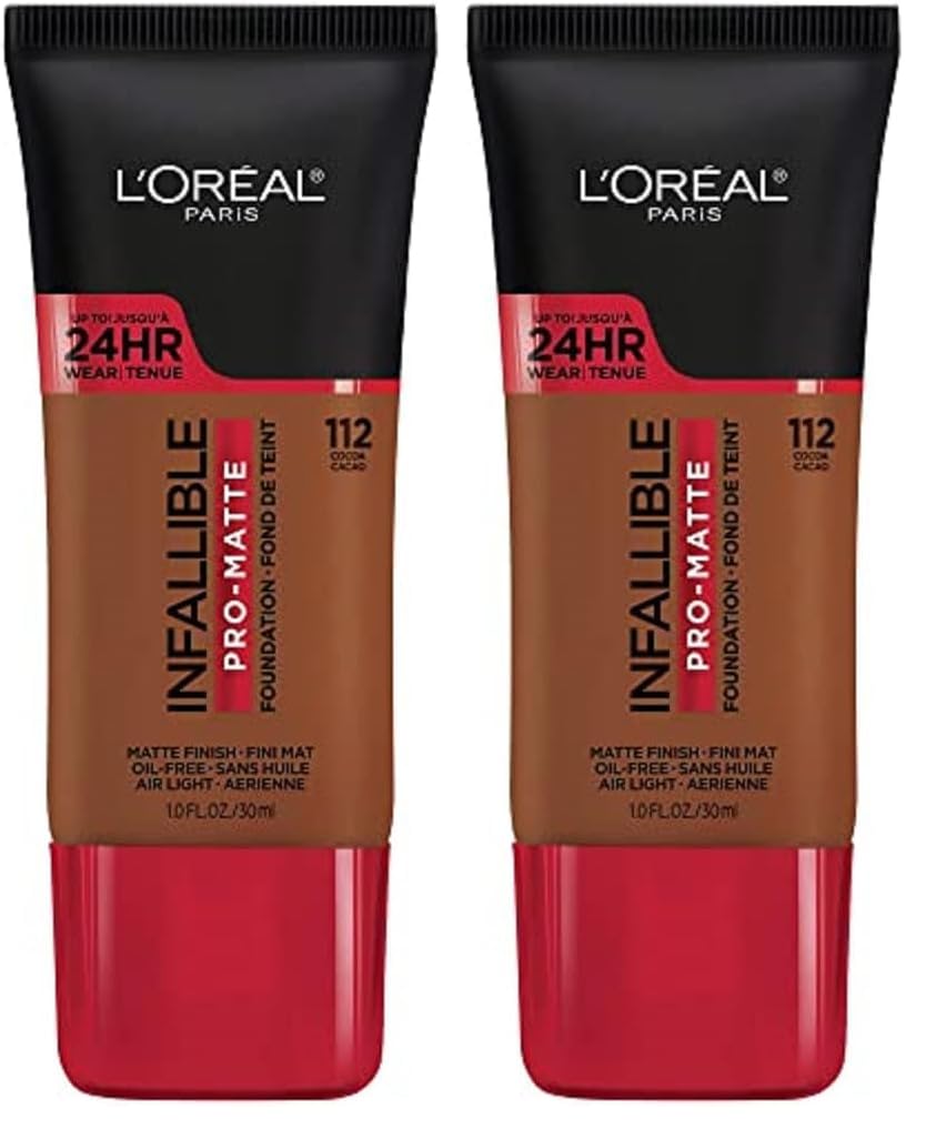 L'Oreal Paris Cosmetics Makeup Infallible Pro-Matte Liquid Longwear Foundation, Shell Beige, 1 fl oz.