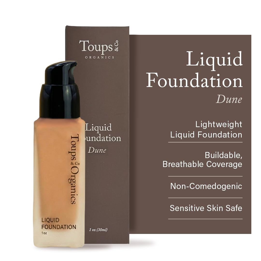 Toups & Co Liquid Foundation Magnolia - Neutral | Lightweight & Breathable Buildable Coverage | Aloe Vera, Shea Butter & Herbal Extracts | Non-Comedogenic, Long-Lasting, Sensitive Skin Safe