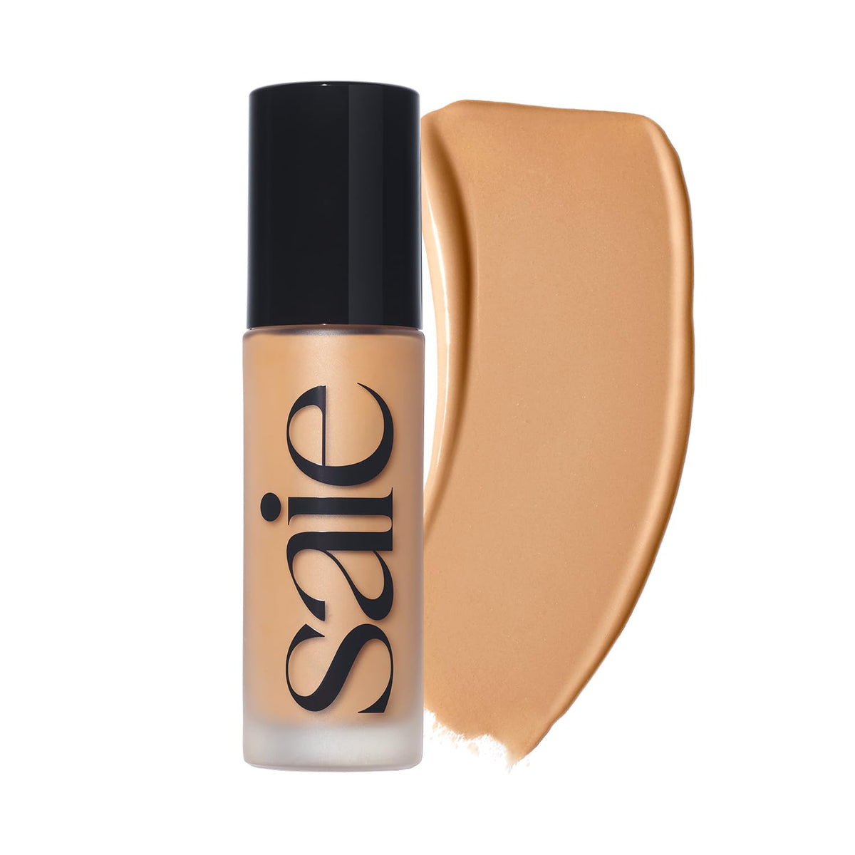 Saie Glowy Super Skin Tint Liquid Foundation - Weightless + Dewy Foundation with Lightweight Medium Coverage - Hydrating Face Makeup + Skin Care Serum Hybrid with Hyaluronic Acid - Shade 7 (1.01 oz)