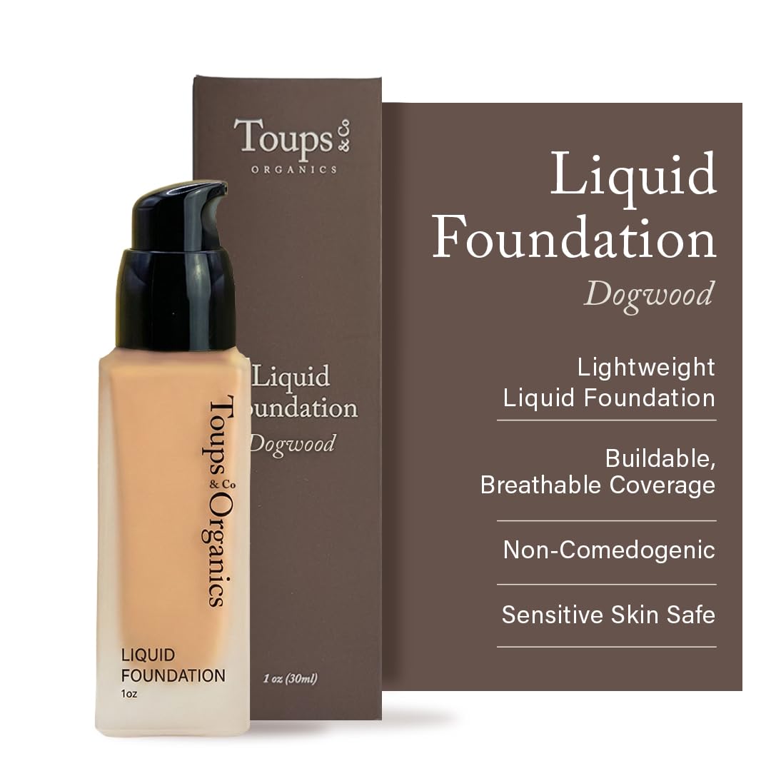 Toups & Co Liquid Foundation Magnolia - Neutral | Lightweight & Breathable Buildable Coverage | Aloe Vera, Shea Butter & Herbal Extracts | Non-Comedogenic, Long-Lasting, Sensitive Skin Safe