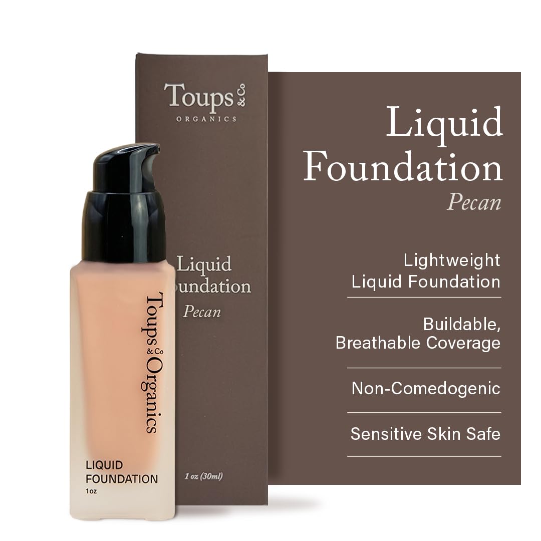 Toups & Co Liquid Foundation Magnolia - Neutral | Lightweight & Breathable Buildable Coverage | Aloe Vera, Shea Butter & Herbal Extracts | Non-Comedogenic, Long-Lasting, Sensitive Skin Safe