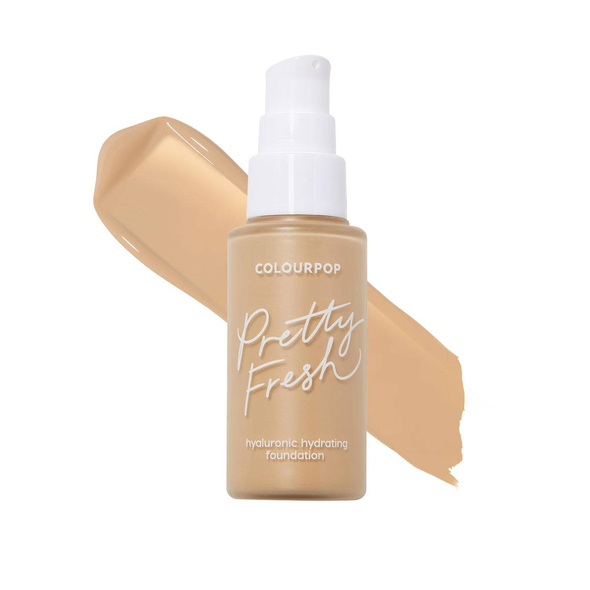 ColourPop Pretty Fresh Liquid Foundation - Hydrating Foundation with Medium, Buildable Coverage & a Natural Finish - Enriched with Hyaluronic Acid & Coconut Water - Light 60N (1 oz)