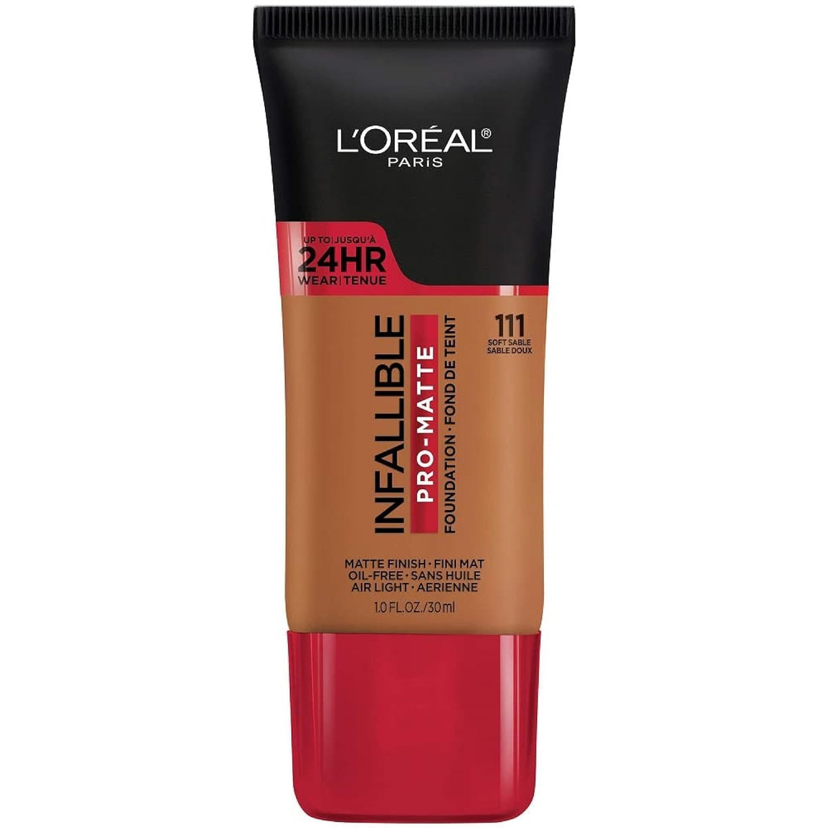 L'Oreal Paris Cosmetics Makeup Infallible Pro-Matte Liquid Longwear Foundation, Shell Beige, 1 fl oz.