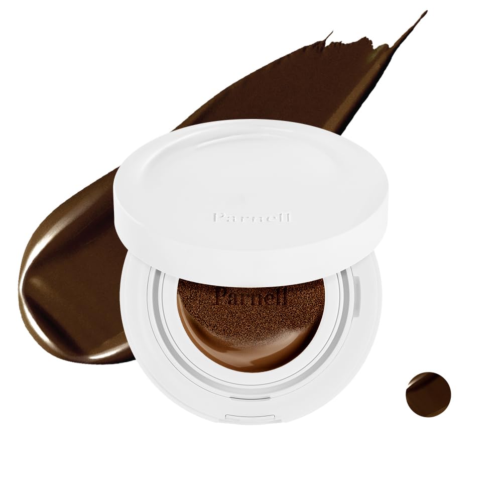 Parnell Cicamanu Serum Cushion - Moisturizing Foundation for Soothing, Coverage, Glass Skin and Lightweight for Sensitive and Dry Skin Pearl Skin (0.52 Fl Oz)(24N)