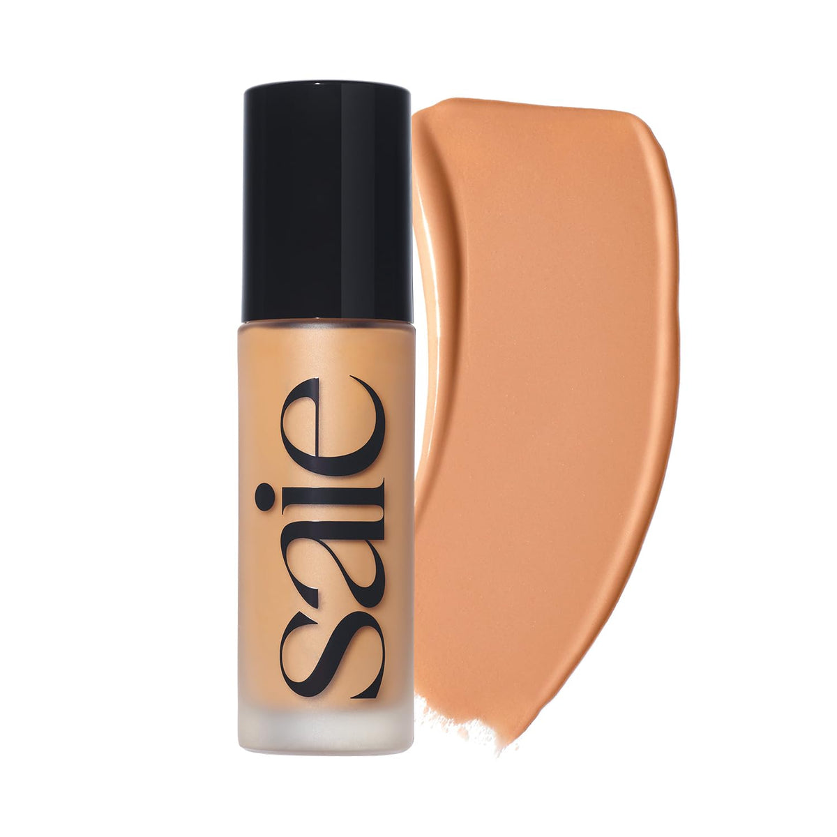 Saie Glowy Super Skin Tint Liquid Foundation - Weightless + Dewy Foundation with Lightweight Medium Coverage - Hydrating Face Makeup + Skin Care Serum Hybrid with Hyaluronic Acid - Shade 7 (1.01 oz)