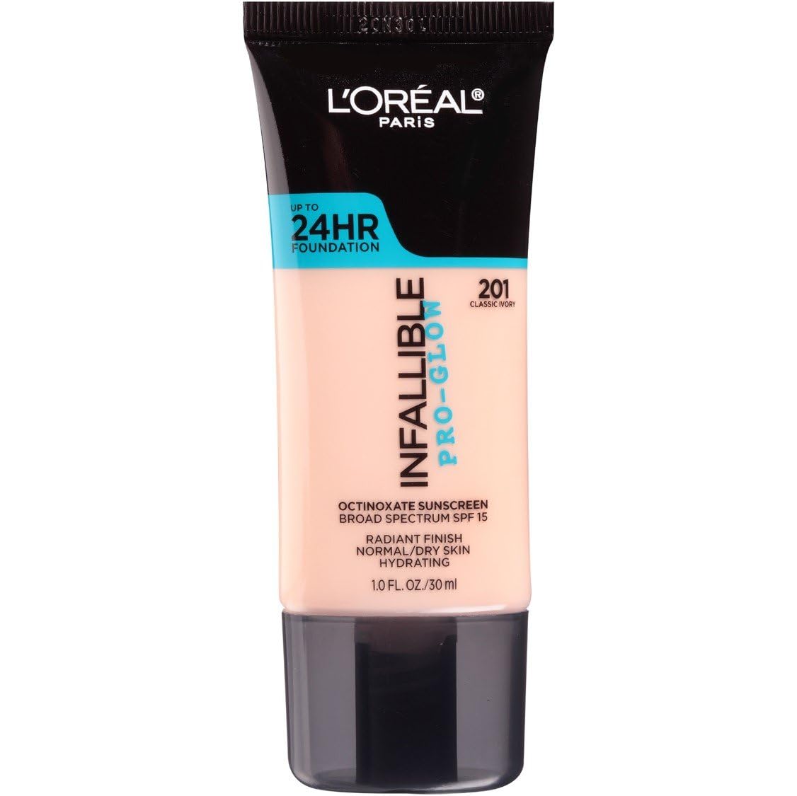 L'Oreal Paris Makeup Infallible Up to 24HR Pro-Glow Foundation, Creamy Natural, 1 fl oz.