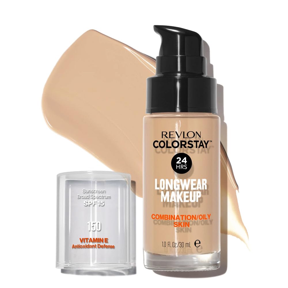 Revlon Colorstay Longwear Makeup Combo/Oily, 220 Natural Beige, 1 fl oz