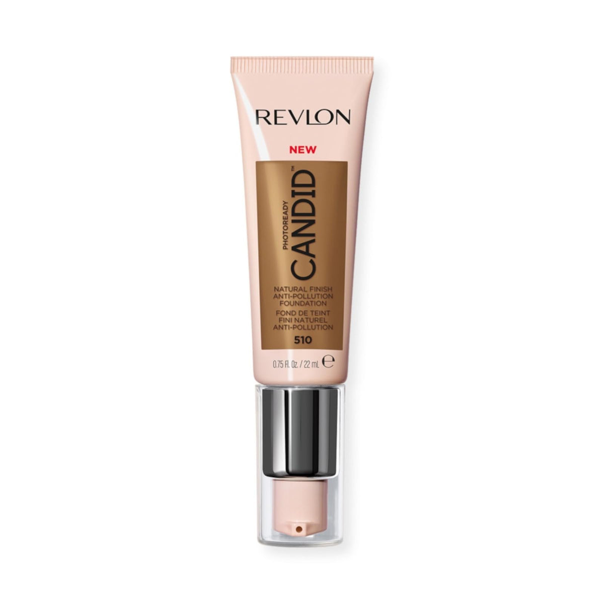 Revlon Liquid Foundation, Photo Ready Candid Face Makeup for Sensitive and Dry Skin, Longwear Sheer-Medium Coverage with Natural Glow Finish, 240 Natural Beige, 0.75 Oz