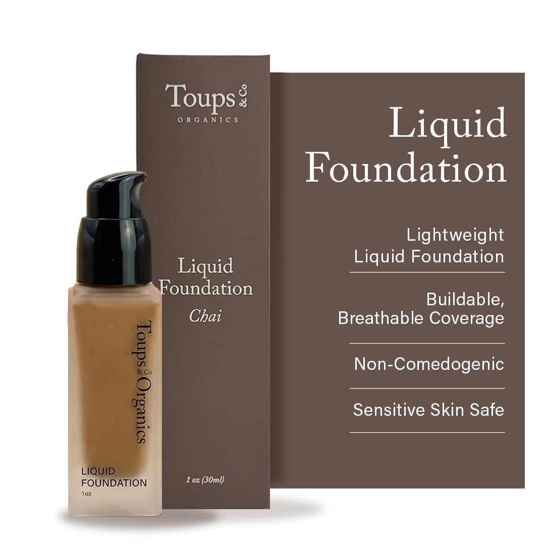 Toups & Co Liquid Foundation Magnolia - Neutral | Lightweight & Breathable Buildable Coverage | Aloe Vera, Shea Butter & Herbal Extracts | Non-Comedogenic, Long-Lasting, Sensitive Skin Safe