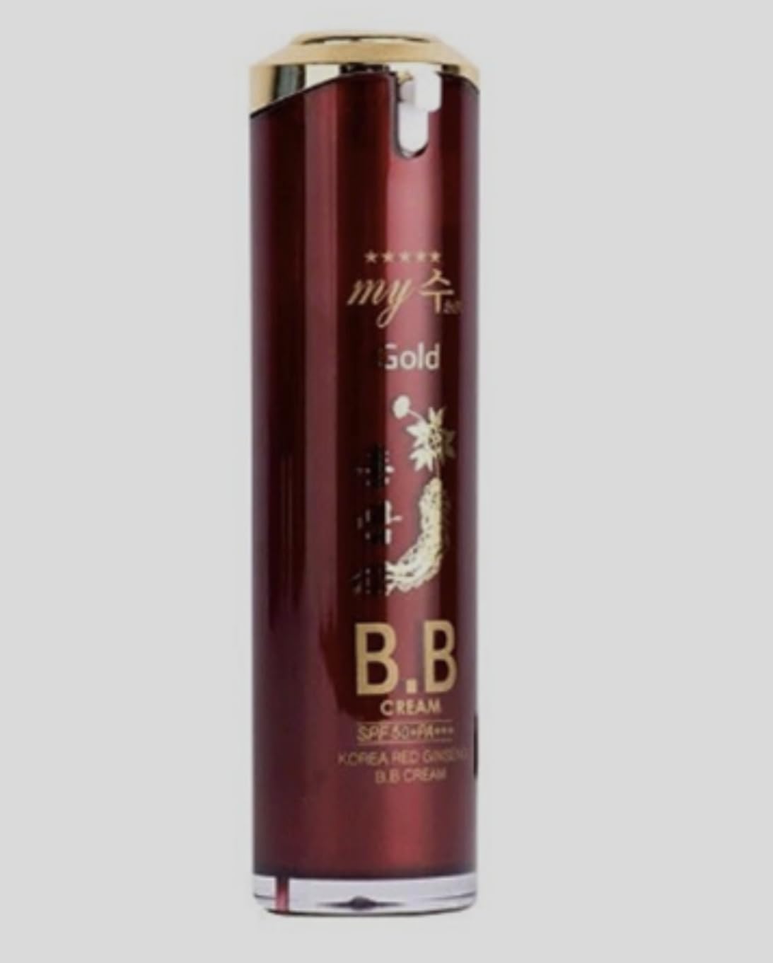 KOREA RED Ginseng B.B Cream 40ml/ UV Protection (SPF50+PA+++) Covering Skin Imperfection and Keeping the Skin Elastic.