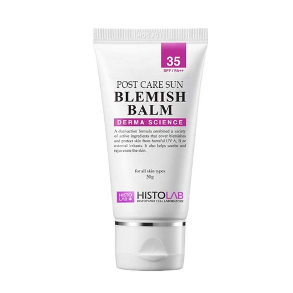 HISTOLAB Post Care Sun Blemish Balm SPF 35 PA++ – One Shade BB Cream Tinted Sunscreen, Korean K-Beauty Tone-Adapting Coverage for Post-Laser & Everyday Wear, Lightweight