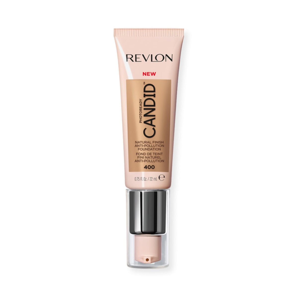 Revlon Liquid Foundation, Photo Ready Candid Face Makeup for Sensitive and Dry Skin, Longwear Sheer-Medium Coverage with Natural Glow Finish, 240 Natural Beige, 0.75 Oz