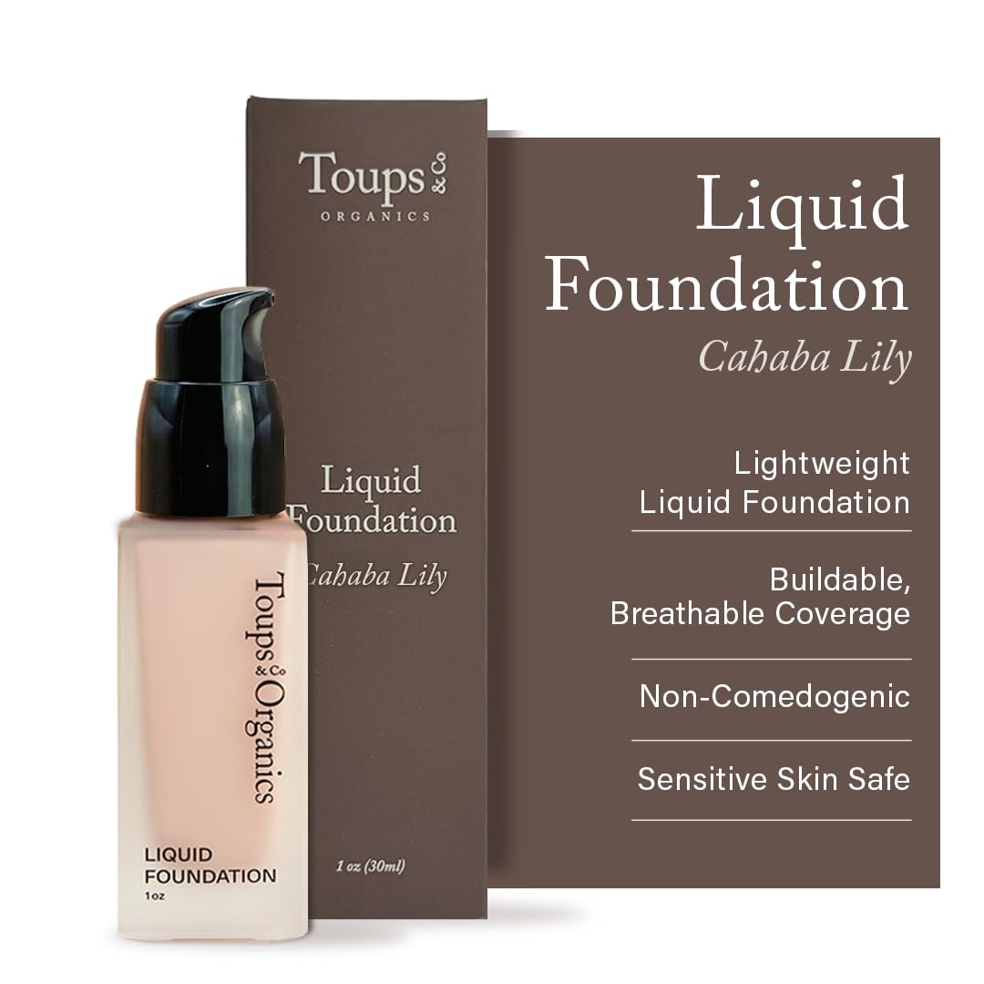 Toups & Co Liquid Foundation Magnolia - Neutral | Lightweight & Breathable Buildable Coverage | Aloe Vera, Shea Butter & Herbal Extracts | Non-Comedogenic, Long-Lasting, Sensitive Skin Safe