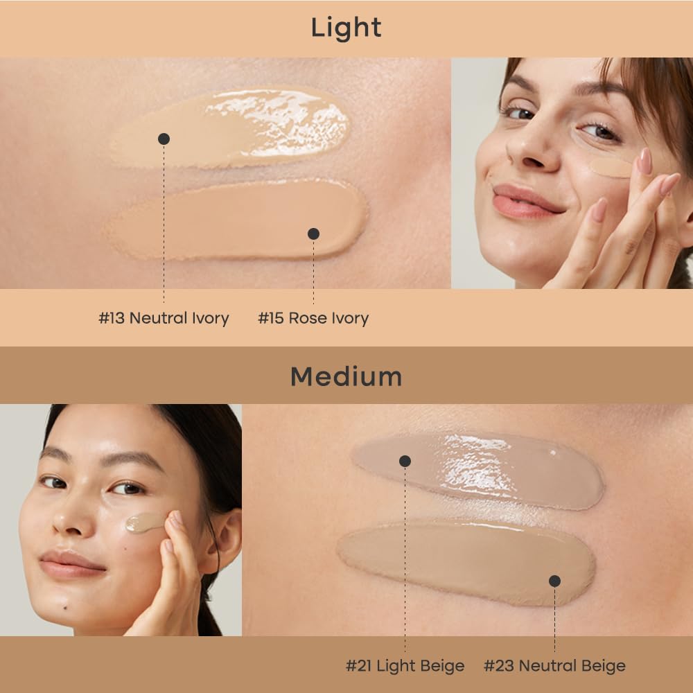 PURITO Cica Clearing BB Cream #21 Light Beige 1 fl.oz / 30ml, Vegan bb cream, tinted