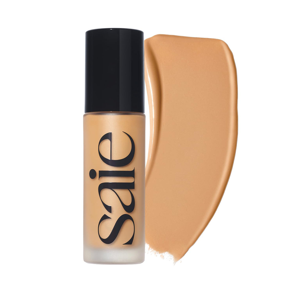 Saie Glowy Super Skin Tint Liquid Foundation - Weightless + Dewy Foundation with Lightweight Medium Coverage - Hydrating Face Makeup + Skin Care Serum Hybrid with Hyaluronic Acid - Shade 7 (1.01 oz)