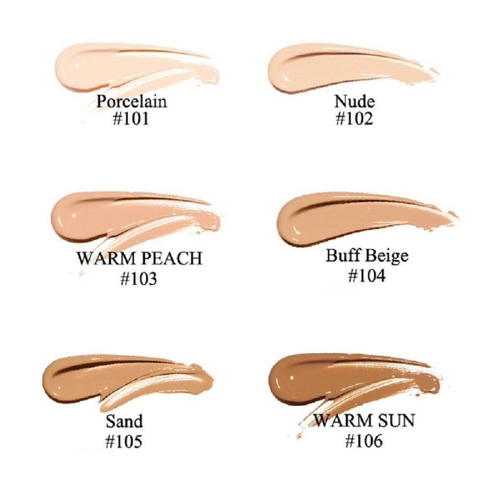 PHOERA Foundation Liquid Concealer Makeup, 104 Buff Beige, 2 Pack