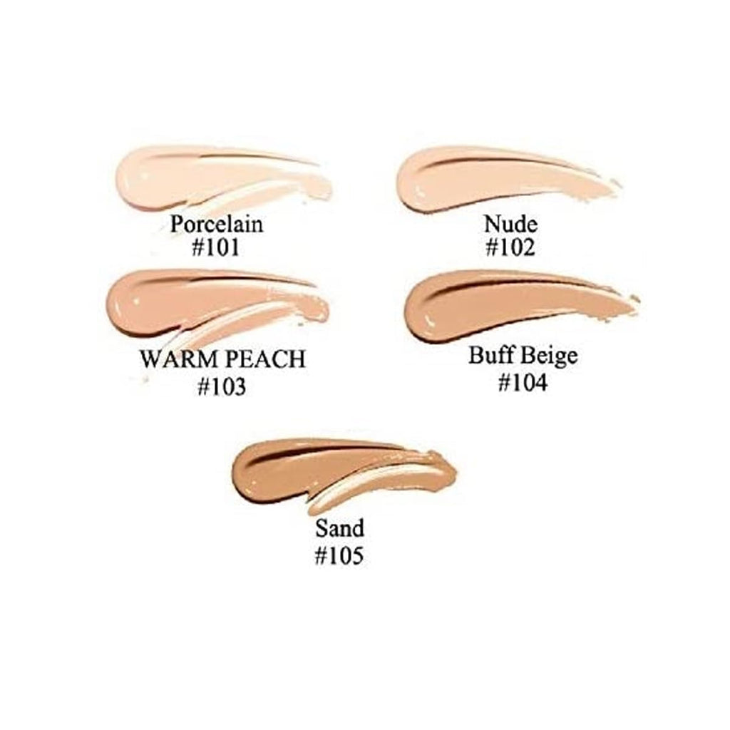 PHOERA Soft Matte Long Wear Liquid Foundation, 103 Warm Peach, 30ml, 2 Pack
