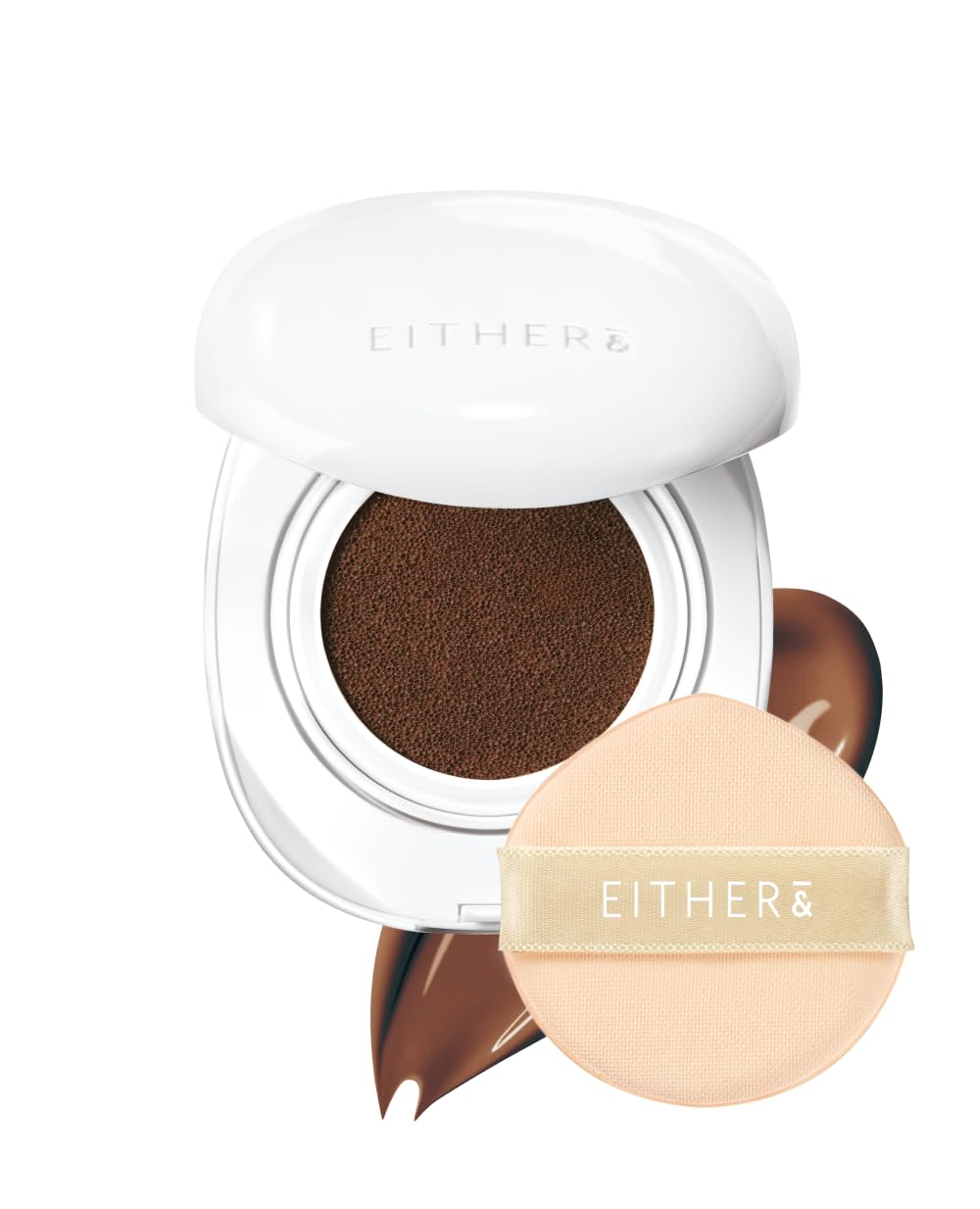 EITHER& Glow Pixel Cushion Foundation, Korean Skin Care, Make Up, 34N