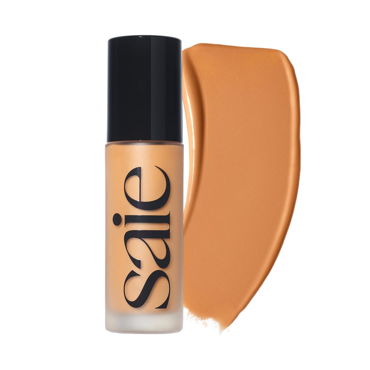 Saie Glowy Super Skin Tint Liquid Foundation - Weightless + Dewy Foundation with Lightweight Medium Coverage - Hydrating Face Makeup + Skin Care Serum Hybrid with Hyaluronic Acid - Shade 7 (1.01 oz)