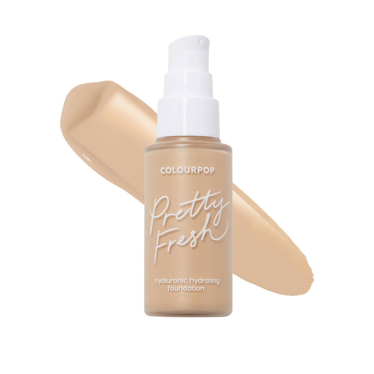 ColourPop Pretty Fresh Liquid Foundation - Hydrating Foundation with Medium, Buildable Coverage & a Natural Finish - Enriched with Hyaluronic Acid & Coconut Water - Light 60N (1 oz)